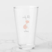 Voor de Fox Sake Glass Cup Glas (Achterkant)