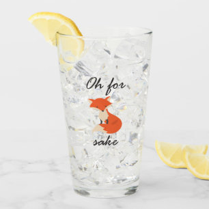 Voor de Fox Sake Glass Cup Glas