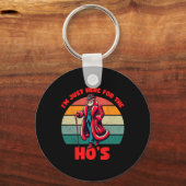 Voor de gastheer Ongepaste Kerstman Ondeugende Lij Sleutelhanger (Voorkant)