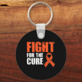 Voor de genezing leukemie bewustzijn kanker overle sleutelhanger (Voorkant)