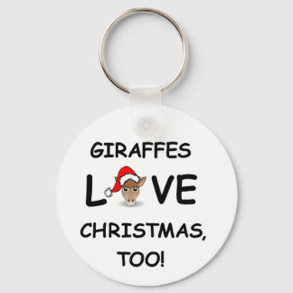 Voor de GIRAFFE verzamelaar voor Kerstmis. Sleutelhanger