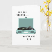 "Voor de goede orde" Funny Birthday Kaart (Gele Bloem)