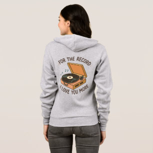 Voor de goede orde: Ik hou meer van jou 💖 Hoodie