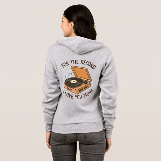 Voor de goede orde: Ik hou meer van jou 💖 Hoodie (Achterkant volledig)