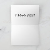 Voor de goede orde... Ik hou van je! Wenskaart Kaart (Binnen)