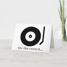 Voor de goede orde... Ik hou van jou! Wenskaart Kaart