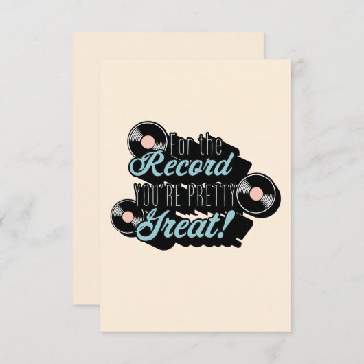 Voor de goede orde, je bent geweldig! Kaart (Voorkant / Achterkant)