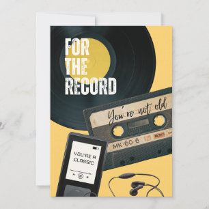 VOOR DE GOEDE ORDE JE BENT NIET OUD JE BENT EEN KL FEESTDAGENKAART