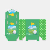 Voor de Golfer Favor Box Bedankdoosjes (Uitgevouwen)