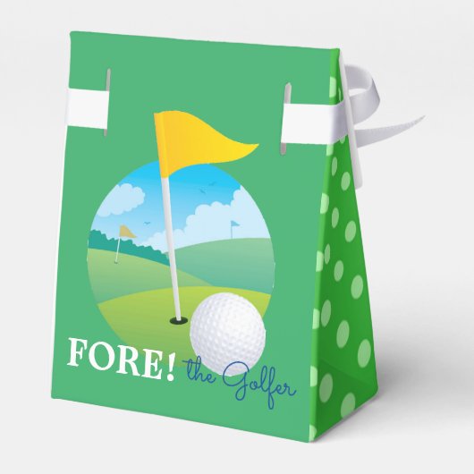 Voor de Golfer Favor Box Bedankdoosjes (Achterkant)