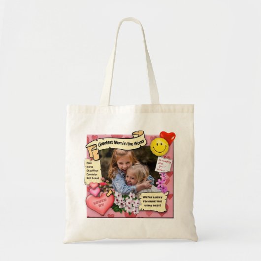 Voor de grootste mama in de wereld Canvas tas (Voorkant)