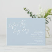 Vóór de Grote Dag van het Huwelijksfeest Kaart (Staand voorkant)