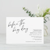 Vóór de Grote Dag van het Huwelijksfeest Kaart (Staand voorkant)