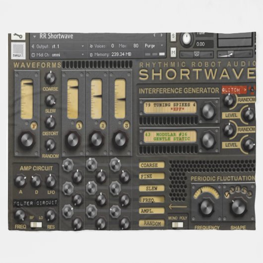 VOOR DE HAM-EXPLOITANT MET ALLE Blanket Fleece Deken (Voorkant (Horizontaal))