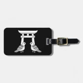 Voor de hand liggende duiven en Torii Bagagelabel (Voorkant horizontaal)