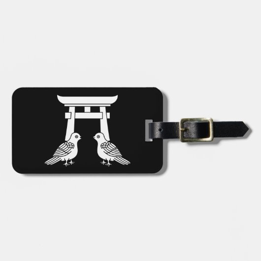 Voor de hand liggende duiven en Torii Bagagelabel (Voorkant horizontaal)