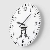 Voor de hand liggende duiven en Torii Grote Klok (Hoek)