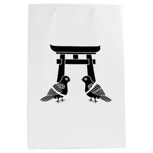 Voor de hand liggende duiven en Torii Medium Cadeauzakje (Voorkant)