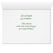 voor de heren Mam en Pap Kerstmis Holly en Berries (Binenzijde Horizontaal (Onderkant))