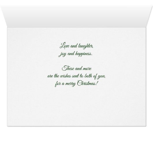 voor de heren Mam en Pap Kerstmis Holly en Berries (Binenzijde Horizontaal (Onderkant))