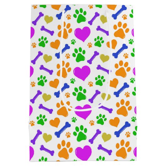 Voor de honden medium cadeauzakje (Achterkant)