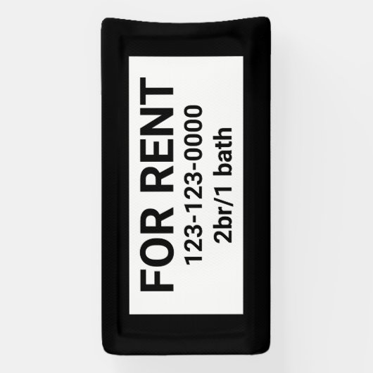 VOOR DE HUIDIGE SIGN BANNER (Verticaal)