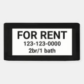 VOOR DE HUIDIGE SIGN BANNER (Horizontaal)