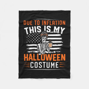 Voor de inflatie is dit mijn Halloween skelet kost Fleece Deken