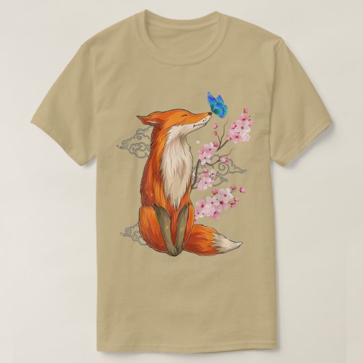 voor de Japanse Cherry Blossom Flower  1875 T-shirt (Design voorkant)