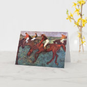 Voor de Jockeis-training starten - Degas Painting Kaart (Gele Bloem)