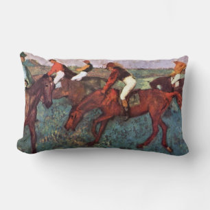 Voor de Jockeis-training starten - Degas Painting Kussen