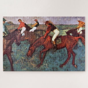 Voor de Jockeis-training starten - Degas Painting Legpuzzel