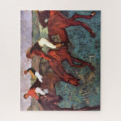 Voor de Jockeis-training starten - Degas Painting Legpuzzel (Verticaal)