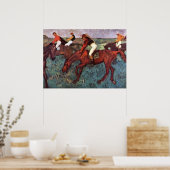 Voor de Jockeis-training starten - Degas Painting Poster (Keuken)