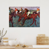 Voor de Jockeis-training starten - Degas Painting Poster (Keuken)