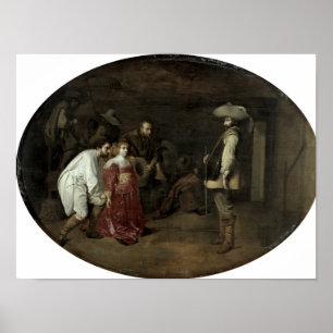 Voor de kapitein. poster