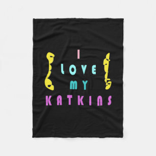 Voor de kat met liefde fleece deken
