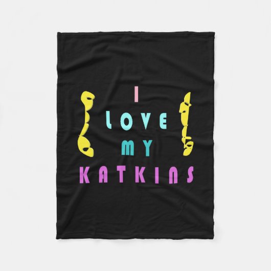 Voor de kat met liefde fleece deken (Voorkant)