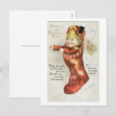 Voor de kerst Belle Feestdagenkaart (Voorkant / Achterkant)