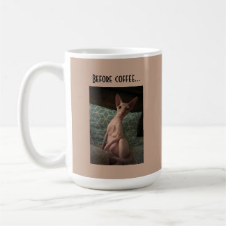 Voor de koffie....Na de koffie Koffiemok