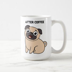 Voor de koffie na de koffie Pug Mok