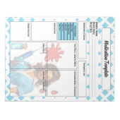 Voor de kost _ Medicatie Sjabloon Notitieblok (Voorkant)