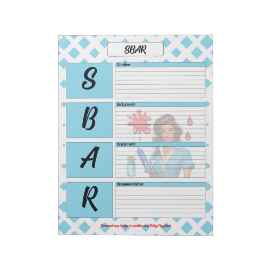 Voor de kost _ SBAR Temp Notitieblok (Linkerzijde)