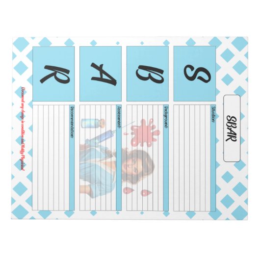 Voor de kost _ SBAR Temp Notitieblok (Voorkant)