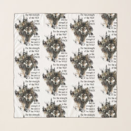 Voor de kracht van de Wolf is het Pack Pattern Sjaal