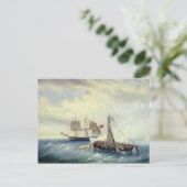 Voor de kust van Nargen Island Briefkaart (Staand voorkant)