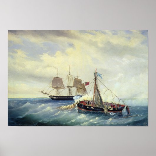 Voor de kust van Nargen Island Poster (Voorkant)