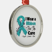 Voor de kuur - ovariumkanker metalen ornament (Rechts)