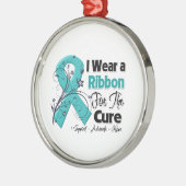 Voor de kuur - ovariumkanker metalen ornament (Links)