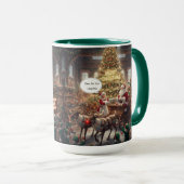 Voor de Lange Reis van de Kerstman Beker Mok (Voorkant rechts)